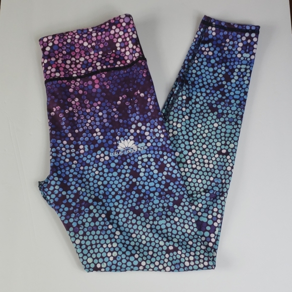 Lotus Leggings Pants - Lotus Mosiac High Rise Full Length Leggings